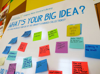 Big Ideas coming in! image courtesy Calgary New Central Library on Flickr