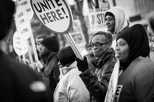 Black Lives Matter demonstrators in Baltimore (MD). Photo by Dorret, CC by 2.0