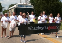 LPLD Teen Advisory Group in parade. Photo courtesy LPLD Teen Advisory Group in parade