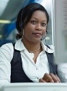 woman working on computer