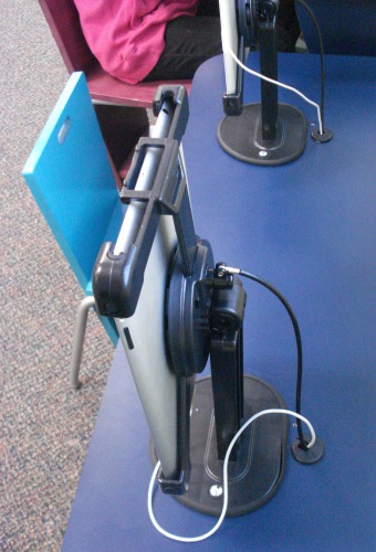 Our second stand would break the security cord off when trying to rotate and hitting against the stand.