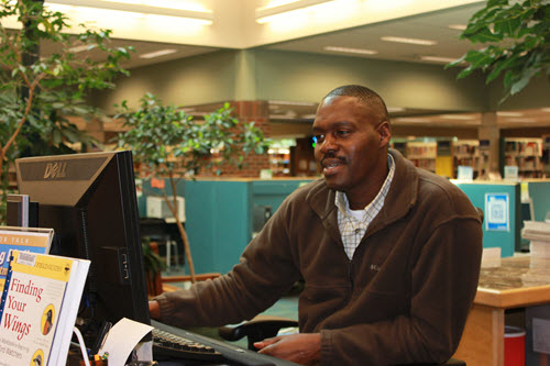 Tumwater Timberland Library - Information Desk Reference. Courtesy Timberland Regional Library on Flickr.