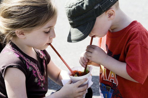 Sharing Flavored, Colored Ice, image courtesy clappstar on Flickr