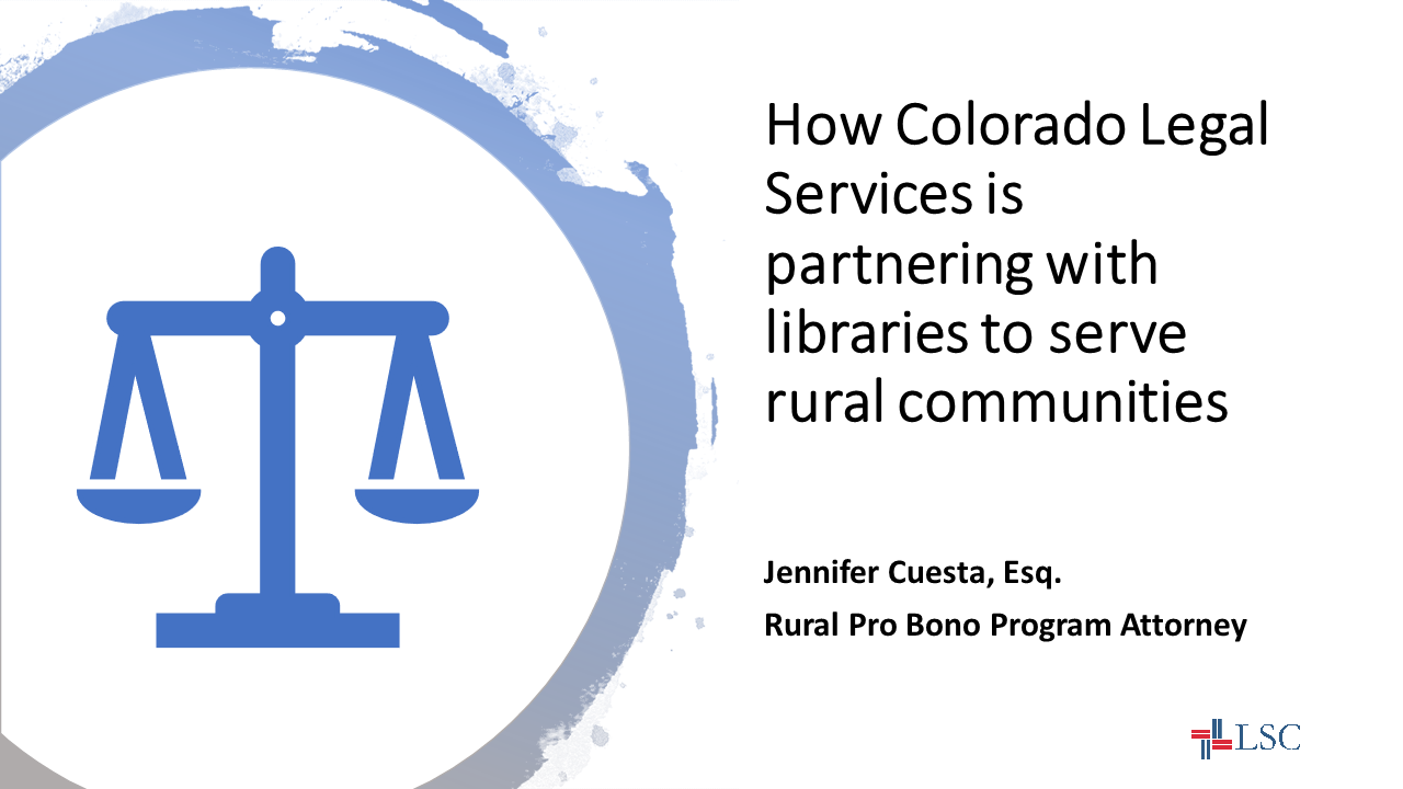 Rural Libraries Connect Communities to Legal Aid