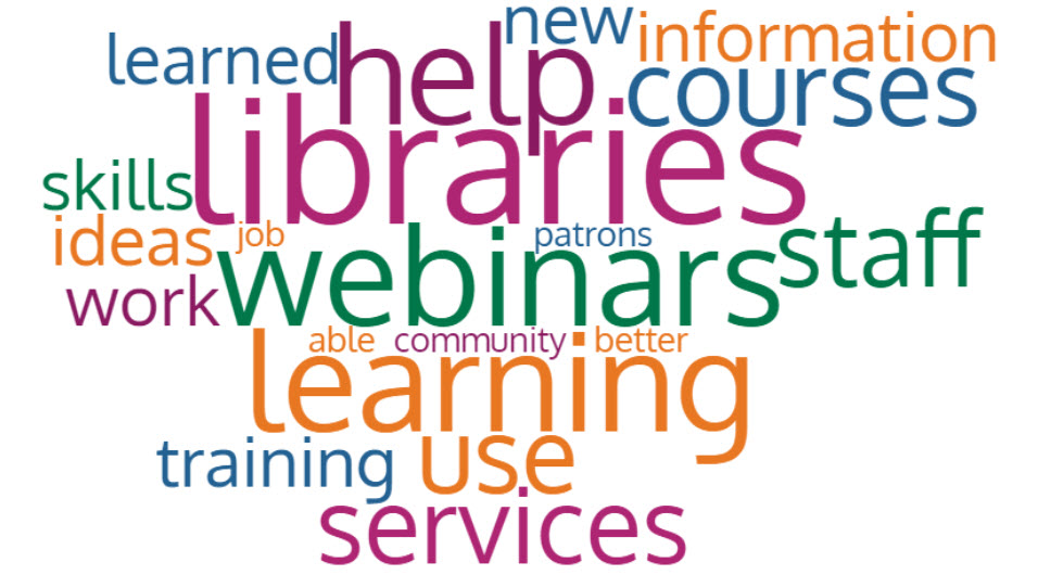 word cloud image of key words shared in the survey