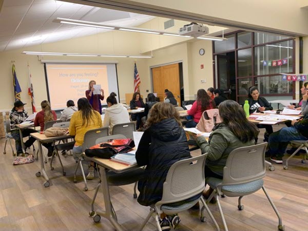 An ESL class at Yolo County Library