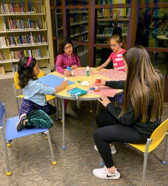 Youth activity at ESL class at Yolo County Library