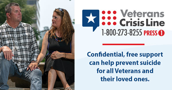 Veterans Crisis Line info