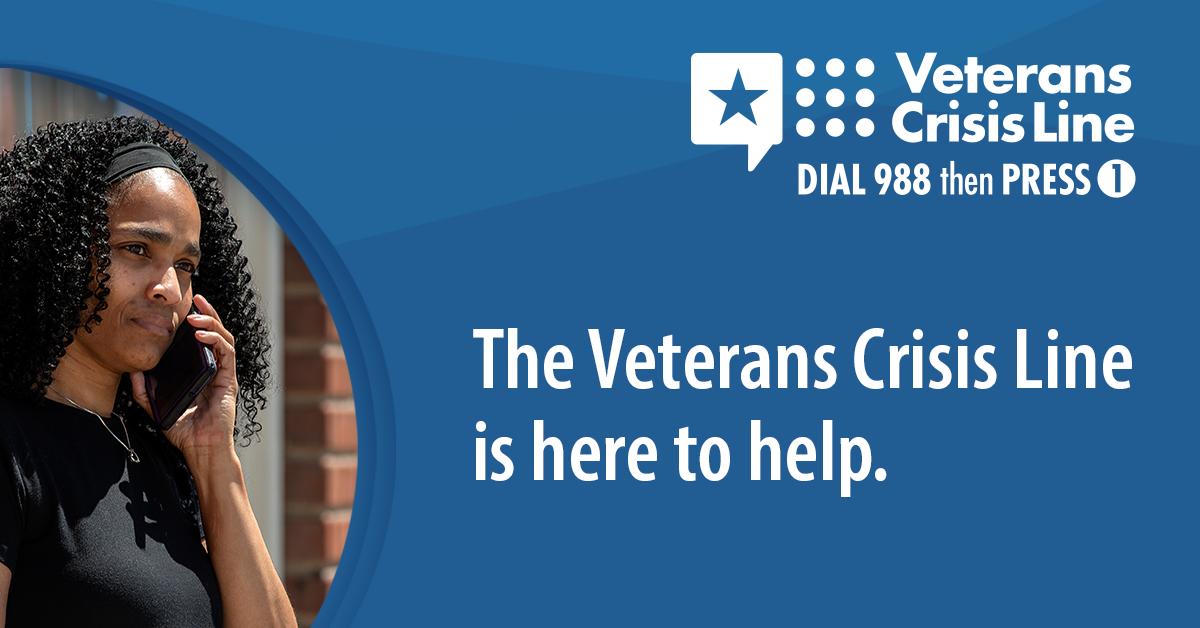 Veterans Crisis Line info