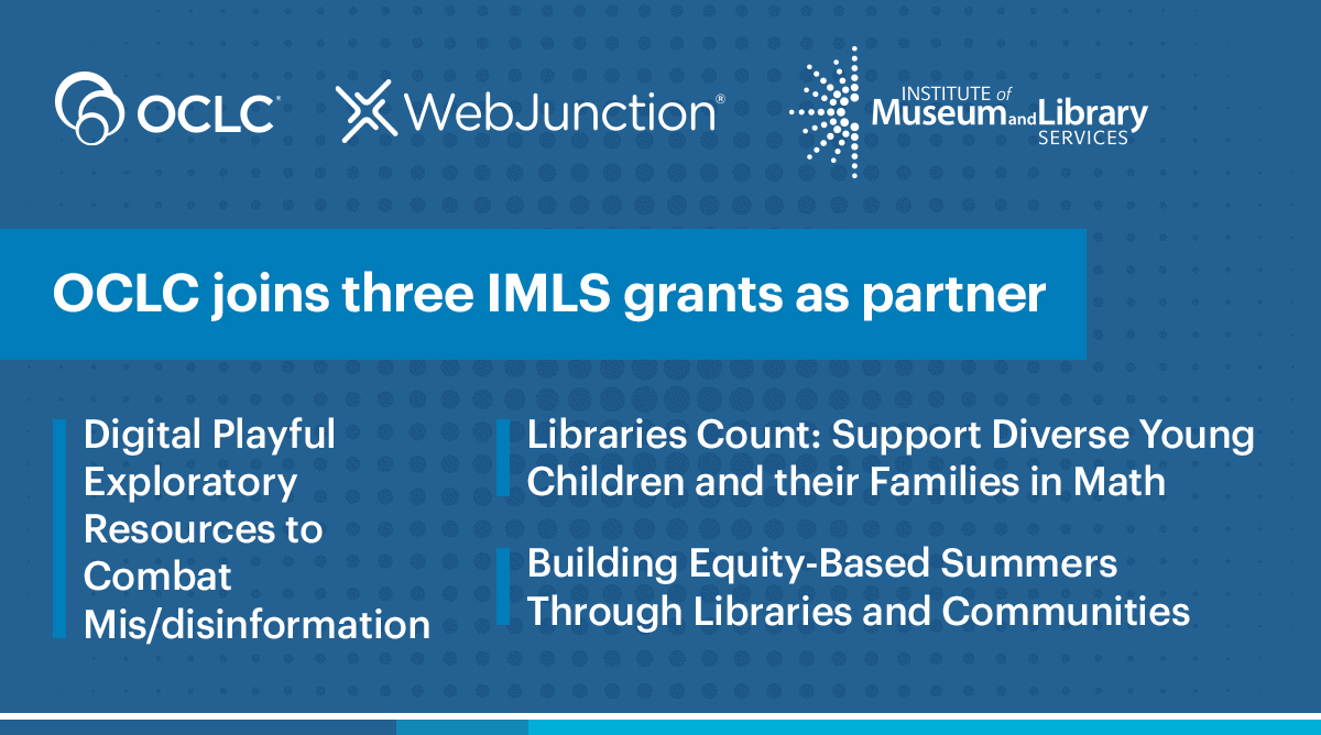 WebJunction to Support Three New IMLS Grants