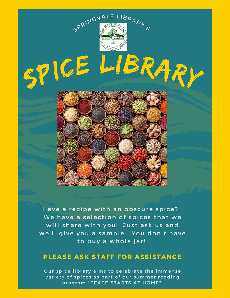 spice library flyer spice library flyer