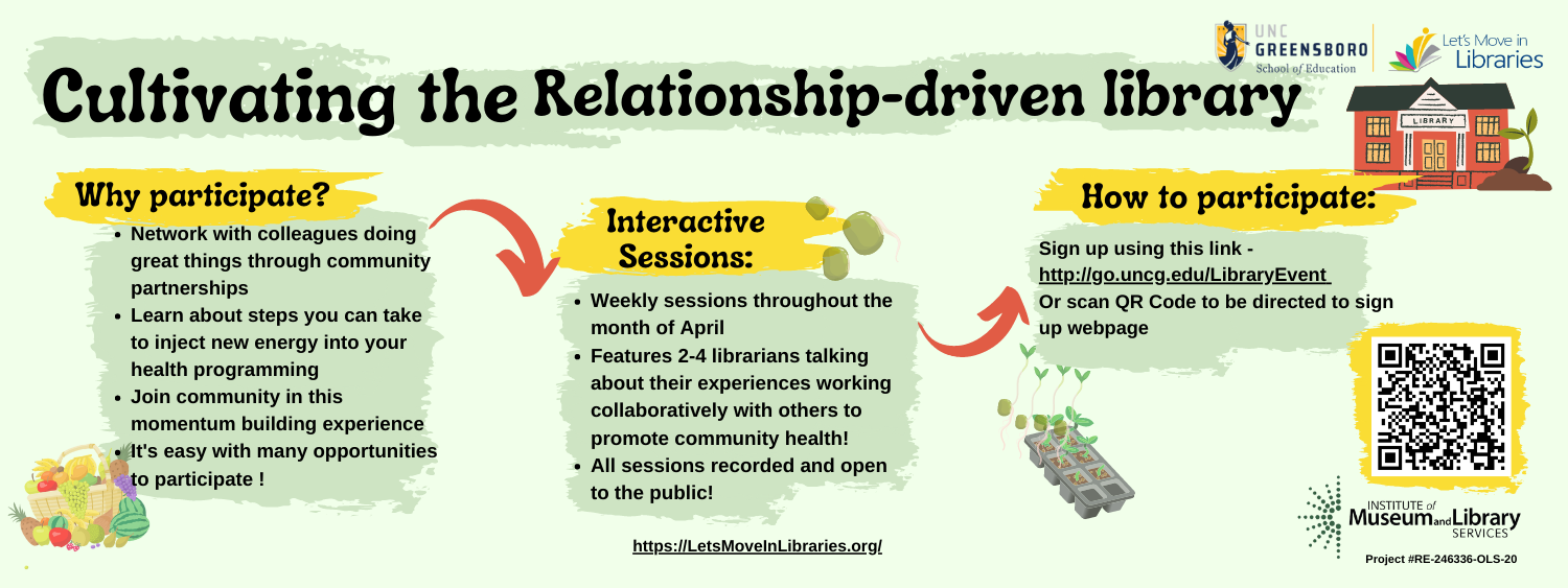 Cultivating the Relationship-Driven Library graphic with event details
