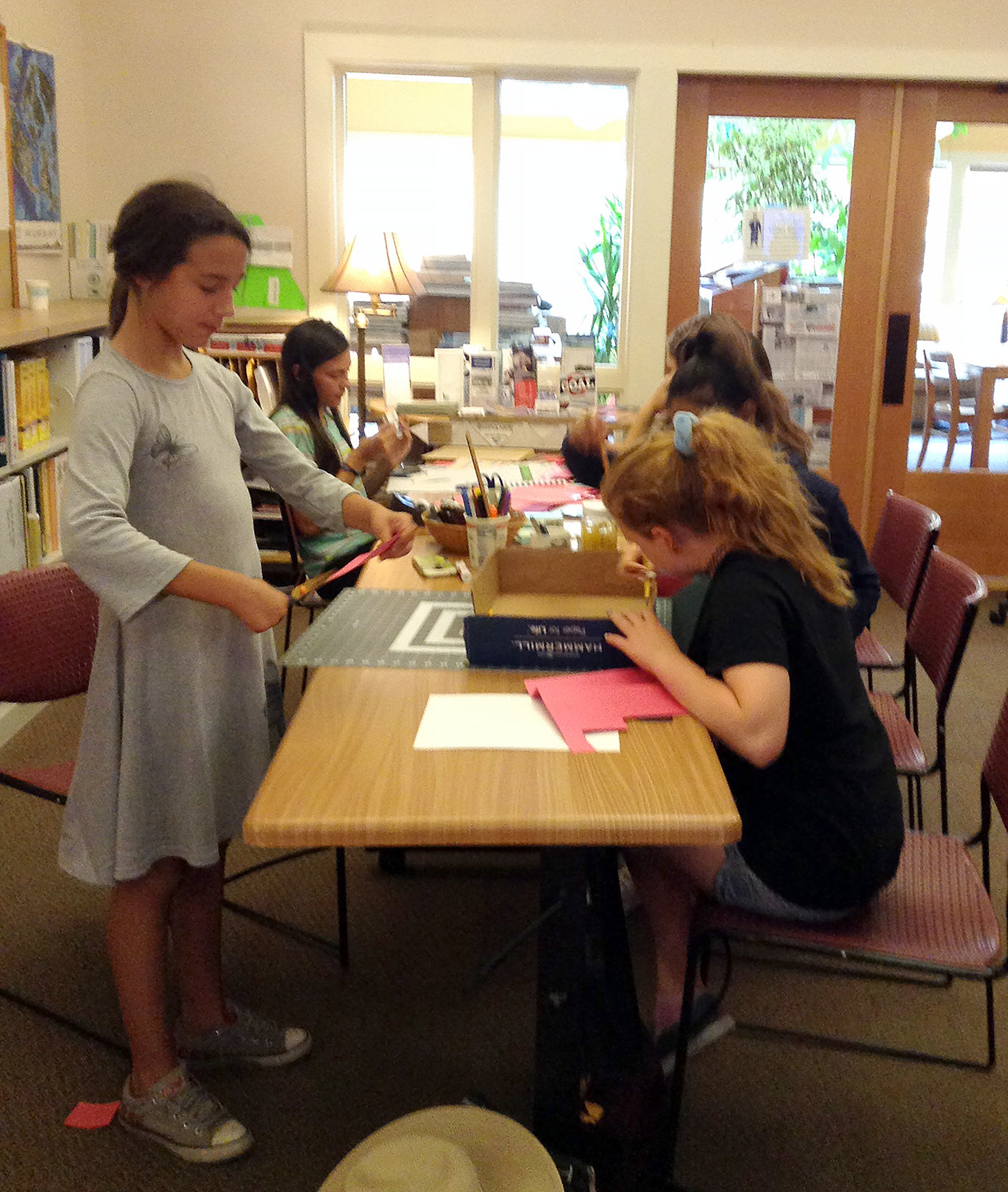 At Lopez Island (WA) Public Library, teens were engaged to build prototypes of the space they would be using; used with permission