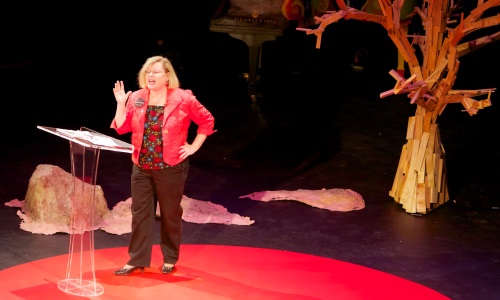Mary Stein presents for TEDxLSU, image courtesy TEDxLSU on Flickr