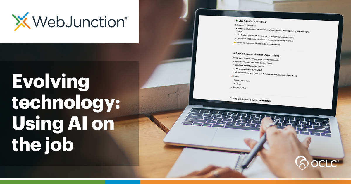 Evolving technology: Using AI on the job | OCLC WebJunction