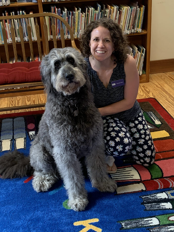 Amanda Stern and her pup