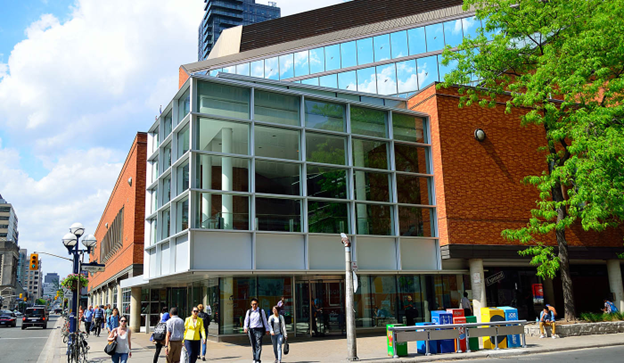 Outside of the Toronto Public Library