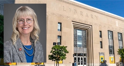 Photo: Terri Carroll at the Toledo Lucas County Public Library