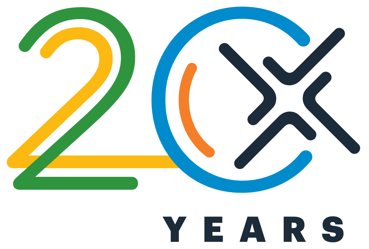 WebJunction logo and the words '20 years' in a stylized font