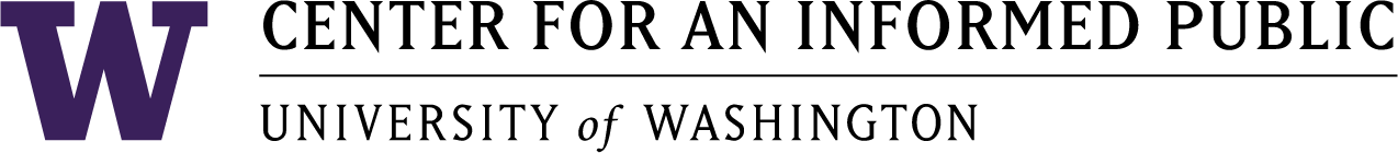 Center for an Informed Public logo, University of Washington.