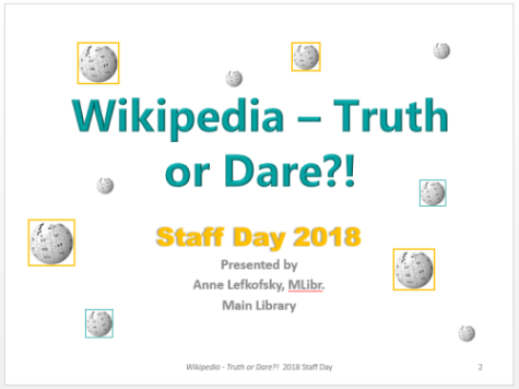 Graphic for Wikipedia Truth or Dare staff day event Graphic for Wikipedia Truth or Dare staff day event