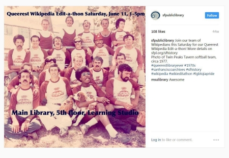 Screenshot of the Instagram invitation to the Wikipedia event. Screenshot of the Instagram invitation to the Wikipedia event.