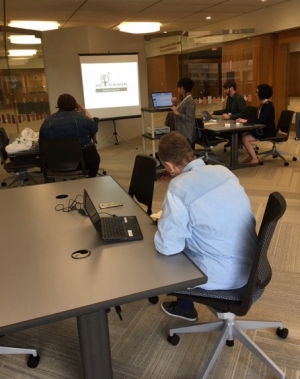 Photo of a training session Photo of a training session