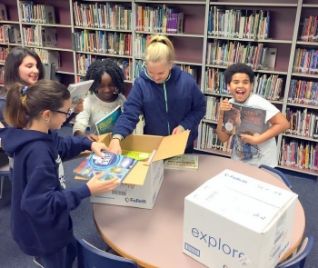 cedar-heights-school-library Students at King Elementary School in Washington