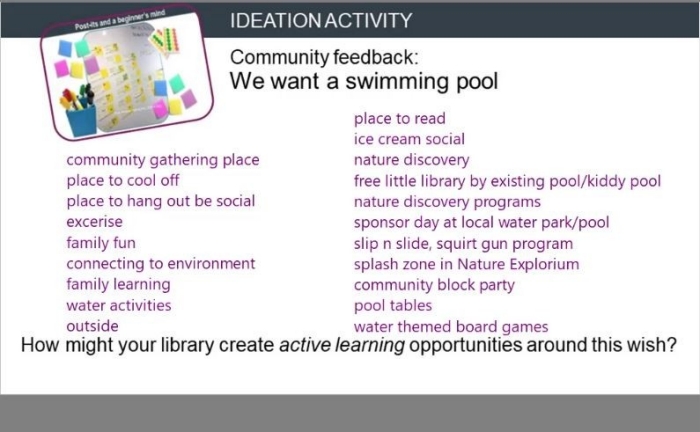 swimming pool brainstorm