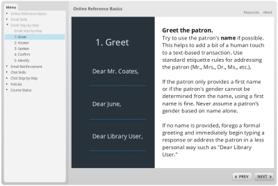 online-reference-basics Screenshot from the online course