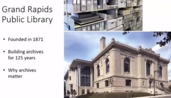 Grand Rapids Public Library archives webpages
